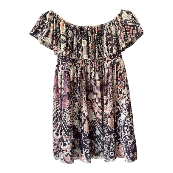 Jean Paul Gaultier Soleil Off The Shoulder Mini Dress Lined size M BabyDoll - Picture 1 of 8